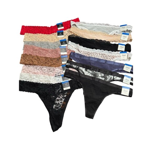 Lot 15 INC Jenni Charter Club Thong XL X-Large Panty Underwear‎ Panties New - Picture 1 of 1